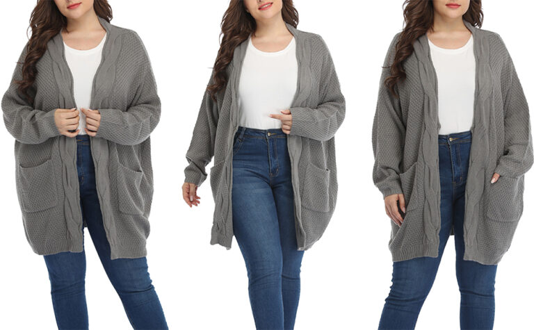 Fashion Zinnia: Women’s High Collar Sweater Plus Size